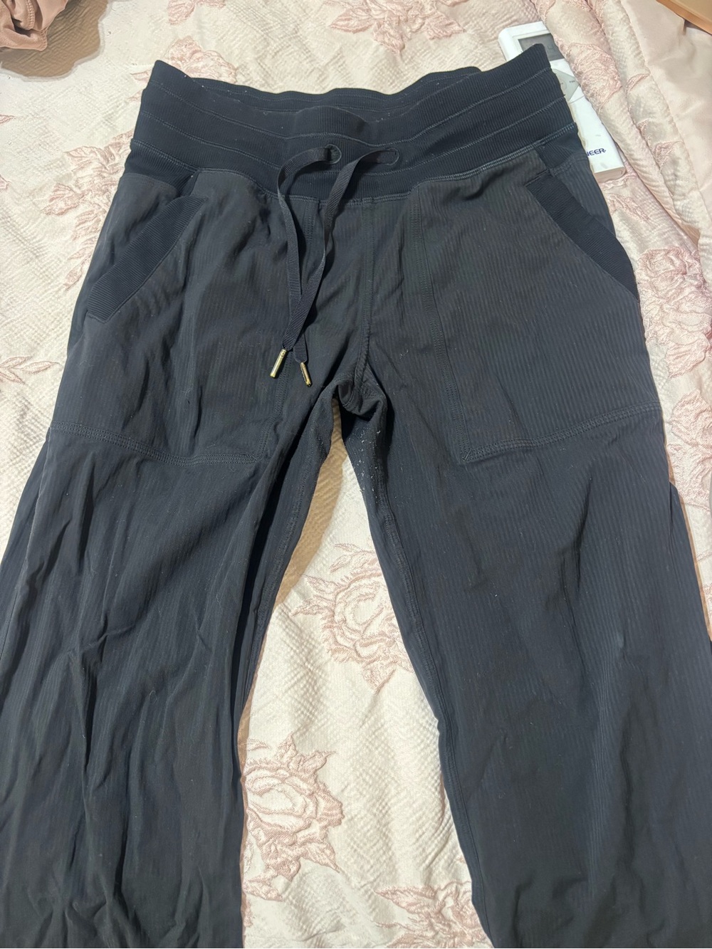 lululemon athletica Black Women's Ribbed Drawstring Joggers